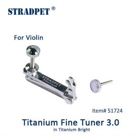 Fine Tuner Titanium Violin Ball, Double Screw, Bright