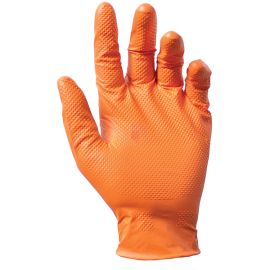 Saratoga orange thickened nitrile gloves M