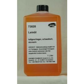 Kremer Linseed Oil Sweden, cold-pressed 1L
