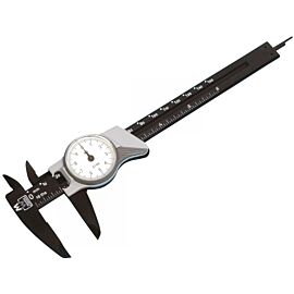 M&W Dial Caliper Plastic Black 150mm