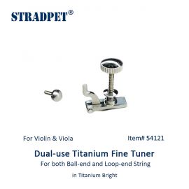 Fine Tuner Titanium Loop&Ball, Dual-Use Vno/Vla, Bright