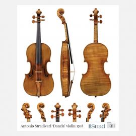 Poster Stradivari violin "Dancla" 1708