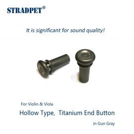 STRADPET hollow titanium Endbuttons, for violin and viola
