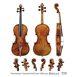 Poster Guarneri del Gesù violin "Vieuxtemps" 1741