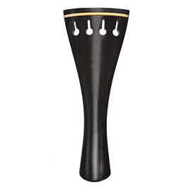 Viola Tailpiece Preciso Round, Ebony/Boxw 130mm