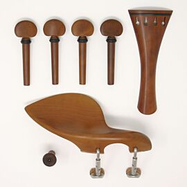 Set Violin Pegs English, Chinrest Tartini, Boxwood/Ebony