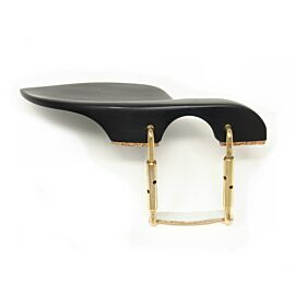 Acura Preciso Chinrest Violin, Ebony, Golden Screw