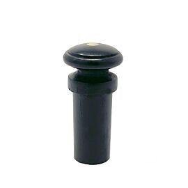 Endbutton Viola Small Brass Eye, Ebony