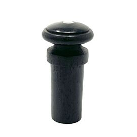 Endbutton Viola Small Pearl Eye, Ebony