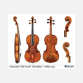 Poster Guarneri del Gesù violin "Brusilow" 1743